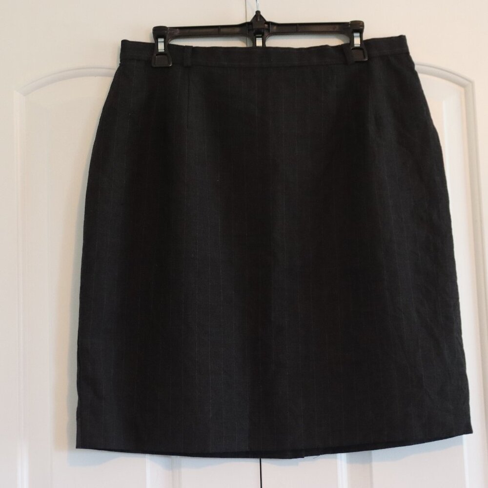 Talbots Girls lined Wool Pinstripe Pencil skirt Size 16